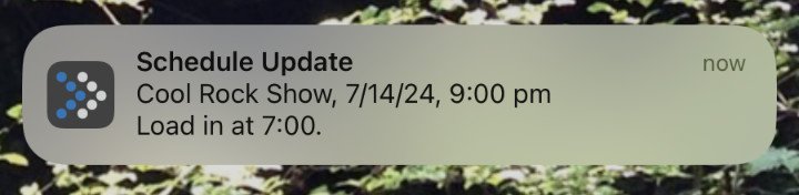 app notification